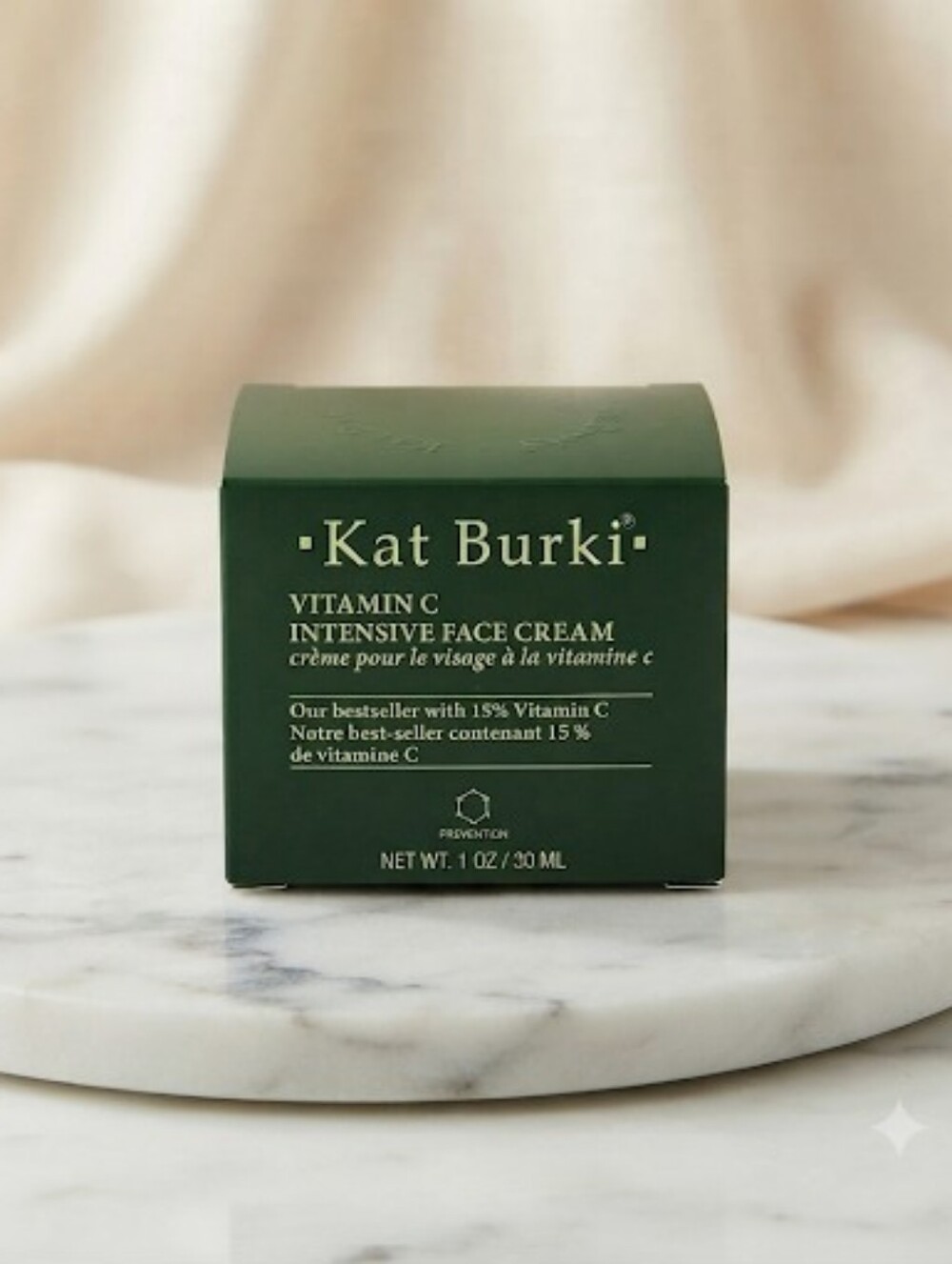 NIB Kat Burki Vitamin C Intensive Face Cream 1 OZ/30 ML LUXURY CLEAN BEAUTY